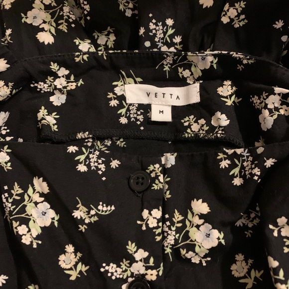 Sold Vetta Capsule The square neck floral midi dress - Picture 8 of 8